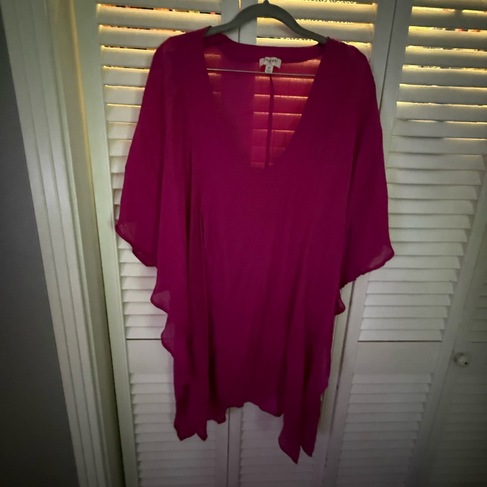 UMGEE Pink V-Neck summer poncho